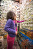 Nara And Claira Looking At Bagged Fish