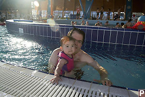 Nara And Dad In The River