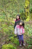 Claira And Nara With Sticks