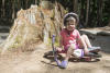 Claira Sitting On Her Bike