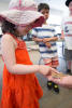 Claira Touching Bearded Dragon