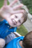 James Waving From The Back Of The Wagon