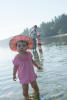 Claira Standing In The Ocean