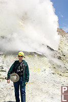 Mark In Front Of Gyser