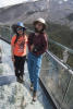 Standing On Glass Walkway