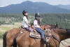 Nara And Claira With Jesmond Peak Behind