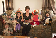 Grandma With Five Great Grandchildren