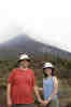 Helen And John In Front Of Volcano