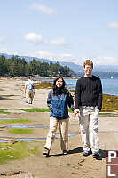 Sean And Catherine On Beach