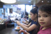 Claira At Conveyer Belt Sushi