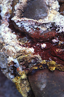 Crystals On Rusted Pipe