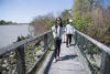 Nara Walking On Bridge