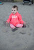 Claira Playing In The Sand
