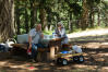 Dad And Evelyn At Picnick Table