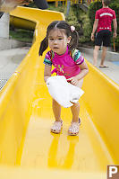 Nara Cleaning Out The Waterslide