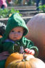 Nara Hanging Out With Pumpkins