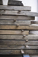 Stickered Reclaimed Lumber