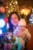 Helen And Claira In Front Of Christmas Tree