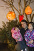 Dad And The Kids With Lanterns