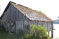 Standing Boathouse With Mossy Roof