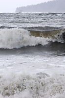 Waves Breaking Into Shore