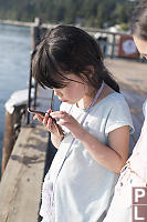 Claira Holding Sea Star