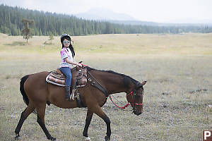 Claira Smiling On Ride