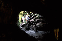 Exiting the Thurston Lava Tube