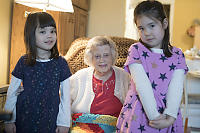 Grandma With Great Grandkids