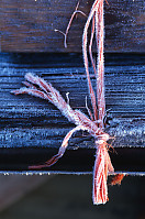 Frosty Twine On Wood