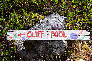 Sign For Hot Spring Pool