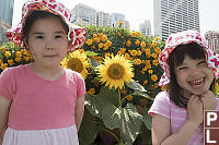 Kids With Sunflowers