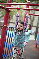 Claira On Monkey Bars