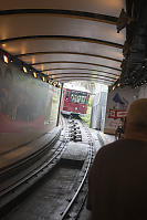 Peak Tram Coming Into The Station