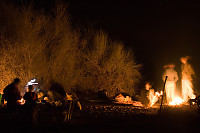 Two Fires At Night