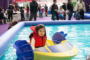 Nara Smiling From Her Boat