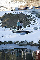 Small Bridge By Settling Pond