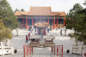 Down Temple Steps