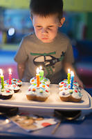 James Blowing Out Candles