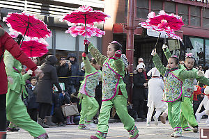 Kids Dancing With Umbrellas