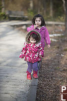 Claira Trying To Emulate Nara Walking On Balance Beam