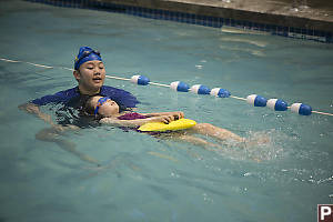 Nara Swimming On Her Back