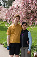 Sean And Catherine With Cherry Tree