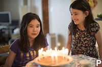 Nara And Claira With Pumpkin Pie