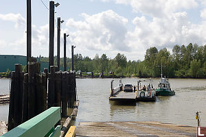 Ferry Coming Into Dock