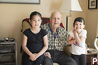 Kids And Great Grandpa