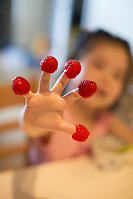 Raspberry Tippped Fingers