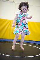 Claira On Bouncing On Trampoline