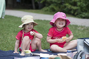 Kids Eating Picnic