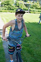 Justin On His New Bike